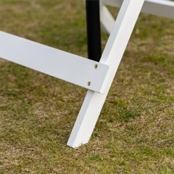 Outsunny Mesa De Jardín Plegable De Madera Maciza Con Agujero Para Sombrilla Mesa Cuadrada De Exterior Para Camping Viaje Picnic Terraza Balcón 70x70x70 Cm Blanco -Tienda de muebles de jardín cdc8f7b0b275804deed5541a3b4bdf5e41605573 fbf665debbe046a4ad6c862a2efea4c2