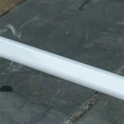 Outsunny Mesa De Jardín De Metal Plegable Mesa De Camping Rectangular De Vidrio Templado Con Agujero Para Sombrilla Para Picnic Terraza Balcón 110x70x70 Cm Blanco -Tienda de muebles de jardín cf5d46922fc4ed4cb02b1eaa2a0d2e7a5766dcba ec80fd0f78e84eb18031c23bc84bad6e