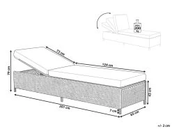 Tumbona De Jardín En Ratán Gris TURIN II -Tienda de muebles de jardín d1031cbd8a85d4be4f99b13c84084a30f9f77eb2 e2273b51cd69467b9badbd0c2c77d037