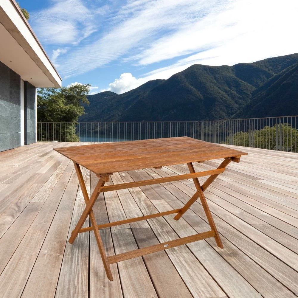 Mesa Jardín Rectangular Acacia 6 Comensales Aktive 7 Mesa Jardín Rectangular Acacia 6 Comensales Aktive - Imagen 5