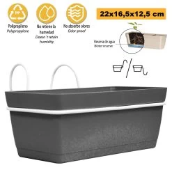 3 Jardineras L 22 Cm Con Ganchos, De Polipropileno -Tienda de muebles de jardín d3d3aee6ac93b9429aec56f51627d7f4663c2d00 35ef876c789e4a9b9041d1042c6cbf77