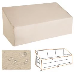 Outsunny Funda Protectora De Banco 3 Plazas Cubierta Protectora De Muebles Impermeable Exterior Jardín Para Sofá Mesas Sillas Barbacoa 218x111x63/101cm -Tienda de muebles de jardín d451ad48b140f0973e41409b79bb7e77841ea6b2 1fbf9a9cb0444e8b88147378dabfb887