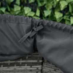 Outsunny Isla De Ratán Modular Para Exterior 5 Piezas Tumbona Redonda Con Toldo Plegable Cojines Extraíbles Lavables Y 3 Almohadas Marco De Metal 175x180x147 Cm Gris -Tienda de muebles de jardín d71e21ca55fc80b601f0760209cdf5614cbb815a 53959a480c8b40208c7941c57a63f4f7