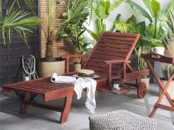 Tumbona De Jardín De Madera De Acacia Oscura TOSCANA
