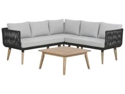 Conjunto De Jardín En Madera De Acacia Gris/marrón ALCAMO -Tienda de muebles de jardín db328f28659b543a0c3f787d2b9293e961cebdd1 9b19e2e3300c4681b4a78774e5058052