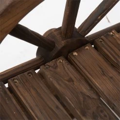 Outsunny Banco De Madera Jardín De 2 Plazas Con Apoyabrazos En Forma De Rueda Para Terraza Patio Balcón 108x66x95 Cm Marrón Rústico -Tienda de muebles de jardín dc80ec5522dc7b1e7fc031008588dc9674c06002 3d27a2275a6545bb86641745c9b7cd40