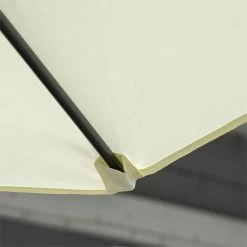 Outsunny Sombrilla De Jardín Ø256x245 Cm Parasol Excéntrico Rotación De 360° Con Apertura Manual Y Base Cruzada Para Patio Terraza Exterior Beige -Tienda de muebles de jardín ddad8146e8fcee39fd29384775c037b8c0c8f8e4 80f49f35e2c64e559f5101f8ef9fe194