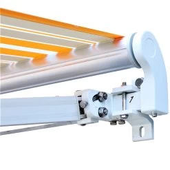 Outsunny Toldo Retráctil Con Manivela Toldo De 300x250cm Con Brazo Articulado De Aluminio Y Poliéster 280g/m² Rayas Naranja Beige Y Blanco -Tienda de muebles de jardín de6b356d5fd7f12900d811f31665c2bf6b9c42fb 30dc77a0d92d4dceb01da3c161c3b403