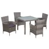 Set De Comedor De Jardín 5 Pzas Y Cojines Ratán Sintético Gris VidaXL -Tienda de muebles de jardín ded47c25d54c56c154e325328909c7723469d3d6 51d5fec0ea624686a3a339c50ce8c81e