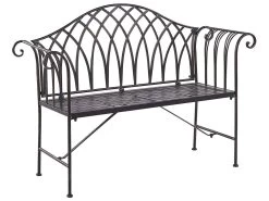 Banco De Jardín De Metal Negro/blanco Crema 130 Cm MILAZZO -Tienda de muebles de jardín e42d46890dc502032d522891a9ed21a668d7c3e0 27efd40e8a674fdd97e6dd0f07d65ad8