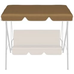 Outsunny Toldo De Repuesto Para Columpio De 2 Plazas Toldo Recambio Para Balancín Cubierta De Reemplazo Protección UV50+ Para Jardín Terraza Patio 192x144 Cm Marrón Oscuro -Tienda de muebles de jardín e4fb6bea93bde5f1d39b83f30c80db5aebe44c7e b43996d0ab5e4eaba23857d694162e58