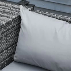 Outsunny Conjunto De 4 Muebles De Jardín De Ratán Con 2 Sofás Dobles Mesa Central Mesa Con Arcón Cojines Extraíbles Para Terraza Exterior 132x69x64 Cm Gris -Tienda de muebles de jardín e5be4f08a1129eec0bf51d7d9365a6f138495e25 38356f51fa9f449caffec2e17d95a03a
