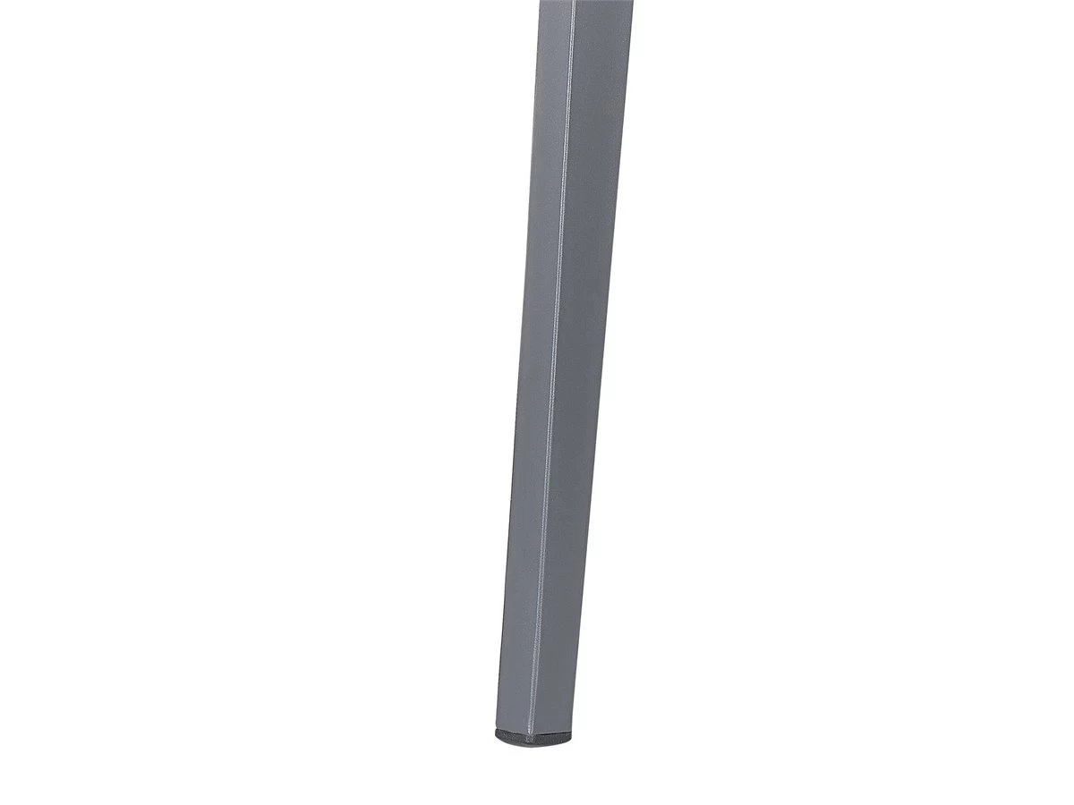 Mesa De Jardín De Metal Gris Oscuro 140 X 80 Cm MILETO 9 Mesa De Jardín De Metal Gris Oscuro 140 X 80 Cm MILETO - Imagen 7