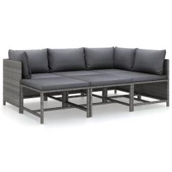 Set De Muebles De Jardín 6 Pzas Y Cojines Ratán Sintético Gris VidaXL -Tienda de muebles de jardín e5dfe2a30e7248f0e6d7444ff00ff1c2b0b03464 cc5645434894400d9ffb5cec0d1b4fe6