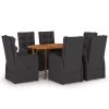Juego De Comedor Para Jardín De 7 Piezas Negro VidaXL -Tienda de muebles de jardín e686b052ac7b4edc09e07850158e4a063130adcb 04b4823266e8444a90be314a7f39c56b