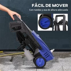 DURHAND Hidrolimpiadora Lavadora De Alta Presión 1600W Caudal 432 L/h Bomba De Aluminio Presión De 135 Bar Manguera De 6 M Incluye Botella De Jabón Boquilla Cepillo 32x24x65 Cm Azul -Tienda de muebles de jardín e6aa8ae79a1610c2d54c492ab61fdd3b575c0940 7a80bf213144424c8c4202d56f295d27