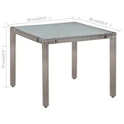 Set De Comedor De Jardín 5 Pzas Y Cojines Ratán Sintético Gris VidaXL -Tienda de muebles de jardín e6ce33bc840731b3ecc9153f2776ddfadcf0df24 628fb5ec38d74b9694142083c32d3d70