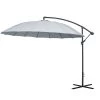 Outsunny Sombrilla Ø300 Cm Parasol De Jardín Con Manivela Manual 18 Costillas Y Base Cruzada Gris -Tienda de muebles de jardín e70a0ec9953a7025f2d2258085a8eb184a98094c fc9ee597d06d4dc9a32b605b07baa67f