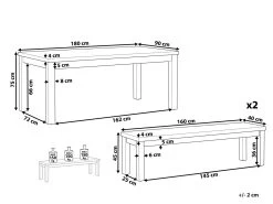 Conjunto De Jardín Mesa Y 2 Bancos De Cemento Reforzado Gris OSTUNI -Tienda de muebles de jardín e7b52b8bbe54832ced1cba5503fae89361b378c1 a055e90fb0104fe389eeed7311c7b5ee