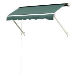 Outsunny Toldo De Ventana Toldo Manual De Aluminio Retráctil Para Exterior Toldo De Balcón Ángulo Ajustable Impermeable Tela De Poliéster 180x70cm Verde -Tienda de muebles de jardín e80251ee71ad53be64a19047d4fce7b87119b79b aab0d632fcc64079b38df7fff20c39e0