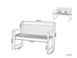 Banco De Jardín De Madera 120 Cm VIVARA -Tienda de muebles de jardín e93cd48fb28839dcf04dc31c79deab2327ec227b 9148f98afa57400e9af91d45e749cba6