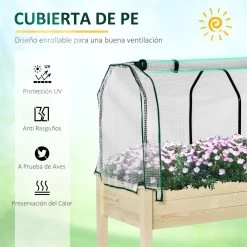 Outsunny Huerto Urbano Elevado De Madera 121x55x117 Cm Con Cubierta De Protección Mesa De Jardinera Para Cultivo Flores Vegetales En Jardín Terraza Color Natural 14 Outsunny Huerto Urbano Elevado De Madera 121x55x117 Cm Con Cubierta De Protección Mesa De Jardinera Para Cultivo Flores Vegetales En Jardín Terraza Color Natural -Tienda de muebles de jardín e99b3cfc5a329f541dd0592f1c7dc38bf60fe9c0 3b3f691109f641f2b3f620df9262d99e