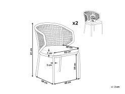 Conjunto De 2 Sillas De Balcón Gris PALMI 15 Conjunto De 2 Sillas De Balcón Gris PALMI -Tienda de muebles de jardín eb54a10e2a67463c4e1967682ec3f71d608e3bf9 4737fdbfe9644cb28bf1893ad1055f18