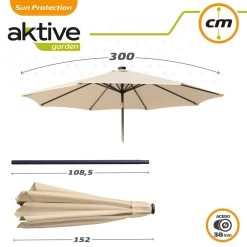 Sombrilla Para Jardín Octogonal 32 Luces LED Inclinable Aktive -Tienda de muebles de jardín ebab189aa7603621e35278bd0d60a3f1e9cfad46 0f0ed1aa1291492a9eb46cb35389e454