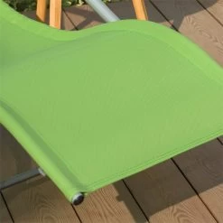 Set De 2 Tumbonas, Mecedora Con Almohada Y Bolsillo Lateral, Estructura De Hierro, Malla Transpirable Teslin, Cómodo, Soporta Hasta 150 Kg Verde X 2 OGS28-GRx2 SoBuy -Tienda de muebles de jardín ebb95ce043e356a9a82ff2e65a6bce2f09467cea 630e335fbe1e4c658fa0cd9d3aa4c18b