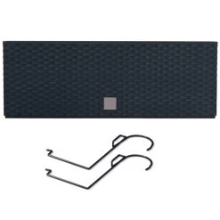 Prosperplast Jardinera Para Balcón Rato Case W , Dimensiones (Mm) 580X180X195, Color Antracita