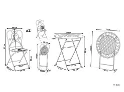 Conjunto De Balcón 2 Plazas De Metal Beige Claro TRIESTE -Tienda de muebles de jardín ee2dd69b2af5dcc6fa0bef2cc9b59242733607c1 873bb93b4f1e4fdabb5f6cc21e83c1ce