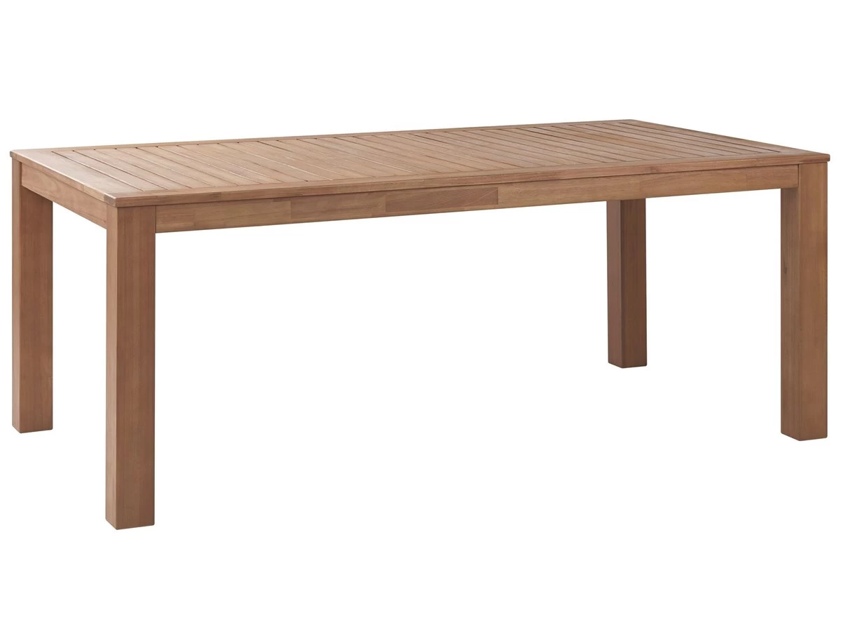 Mesa De Comedor De Madera De Eucalipto Clara 190 X 105 Cm MONSANO 4 Mesa De Comedor De Madera De Eucalipto Clara 190 X 105 Cm MONSANO - Imagen 2