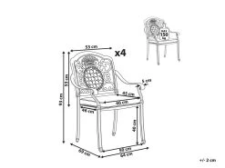 Conjunto De 4 Sillas De Jardín Marrones SALENTO -Tienda de muebles de jardín f19e02fca13da0348b1487454644ad81e4c2840a 404d3bc652124af3bf6f86dee9148b0f