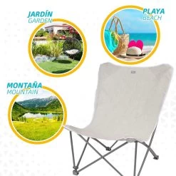 Sillón Plegable Camping Aktive -Tienda de muebles de jardín f2af9b21090d803ca75906dba476a3ef9c67315b 2e724b289c774599b7187329bf723489