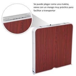 Outsunny Mesa Maleta De Aluminio 4 Taburete Plegable Portátil Para Acampada Picnic Jardín Terraza Conjunto Muebles Exterior Altura Ajustable -Tienda de muebles de jardín f4a136d042be8c8e2b1f3dc72705287f43d2aefa 72cca75e96e94f5b8c83a6d7bed423cd
