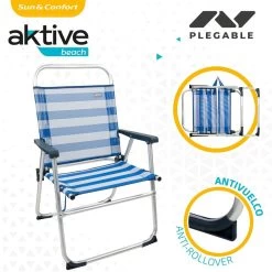 Silla Plegable Fija Aluminio Aktive Beach - Marinera -Tienda de muebles de jardín f506fc682e730df39400f1ec1c7cbba979685e0e ebc1cdc6356f4b4499fc7502c731f921