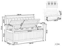 Banco De Jardín De Madera De Acacia Clara 160 Cm SOVANA -Tienda de muebles de jardín f60b932f0675cdaf38e7cbd93fd9dfb1f80ab122 ceb6dc2e734b4d92adbc74b701ad30c8