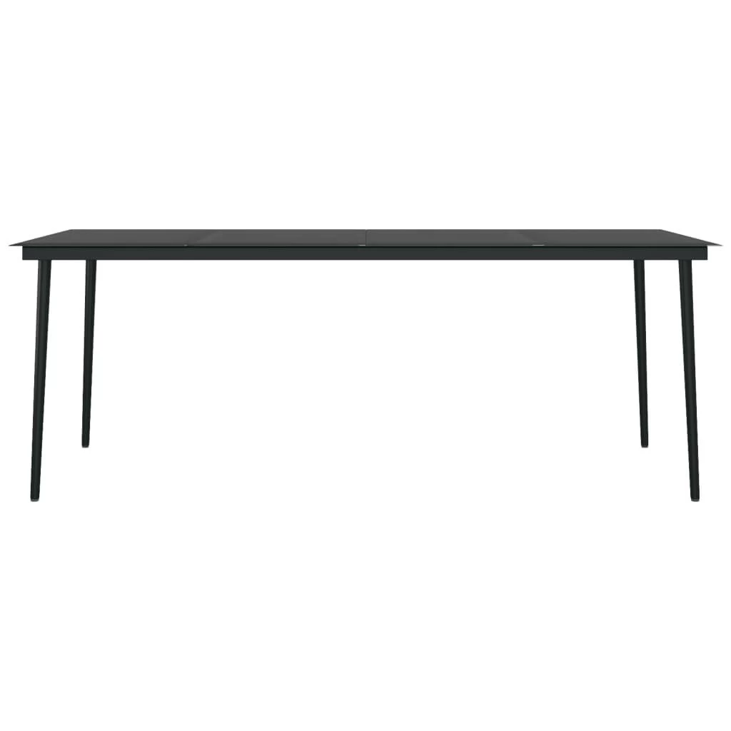 Juego De Comedor Para Jardín 7 Piezas Gris Oscuro VidaXL 8 Juego De Comedor Para Jardín 7 Piezas Gris Oscuro VidaXL - Imagen 6