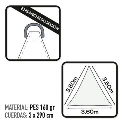 Toldo Poliéster Triangular Aktive Garden Color Blanco -Tienda de muebles de jardín f78705b5492afc4680f8d5ebe9fe96145375d973 d09dd8258dc24f81b5342b5478d4e522