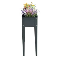 Outsunny Jardinera Elevada Cama De Jardín Elevada Rectangular Mesa De Cultivo Para Plantas Verduras Y Flores Con 3 Orificios De Drenaje 100x30x80 Cm Gris -Tienda de muebles de jardín f7d0f156a51345ae5c80c9816c32485bd510e6b7 3a89b849471d4755a4952da022ecac79