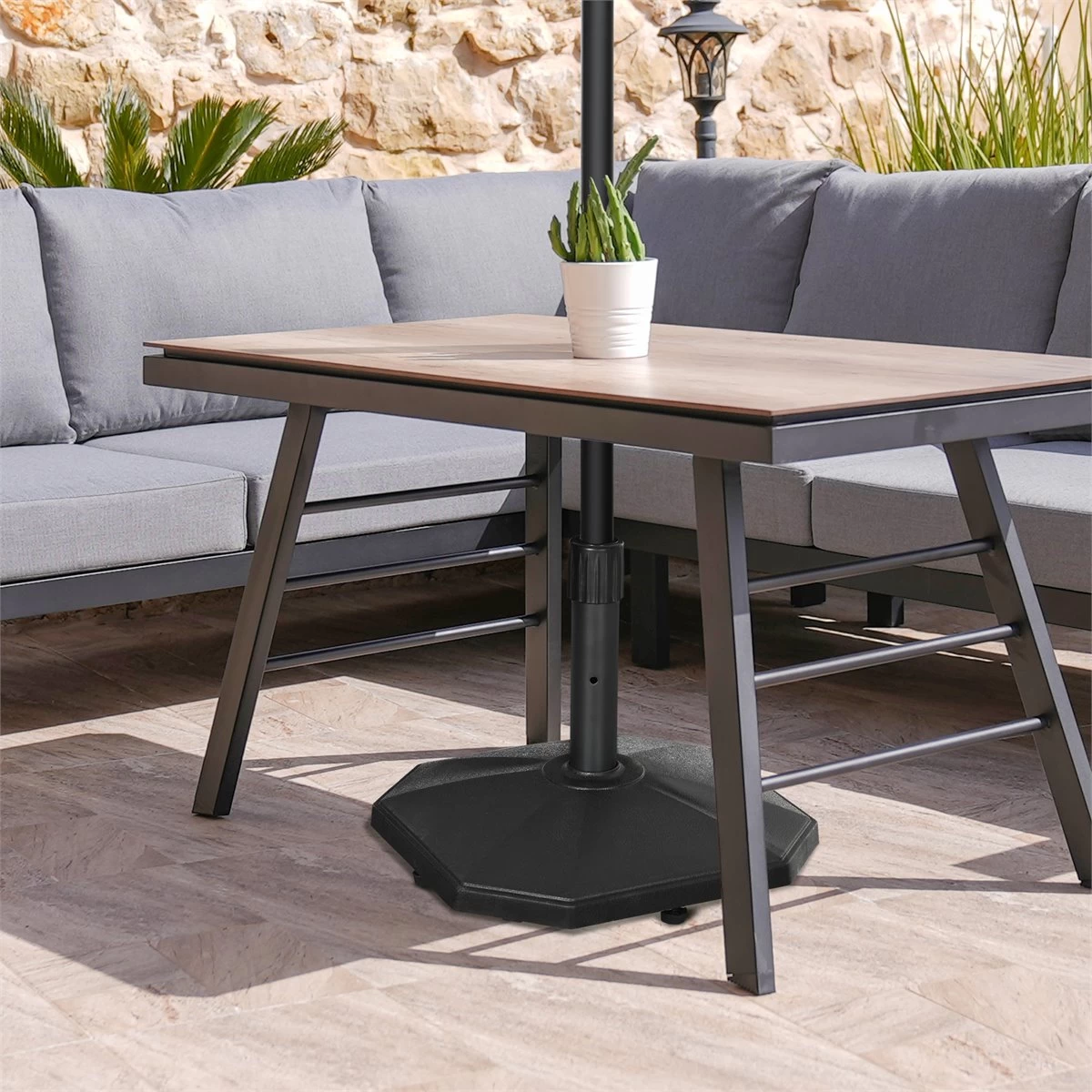 Outsunny Base De Sombrilla Peso 18 Kg Soporte Para Parasol De Cemento Para Mástil De Ø32/34/38 Mm Pie De Parasol Para Jardín Balcón 46x46x39 Cm Negro 3 Outsunny Base De Sombrilla Peso 18 Kg Soporte Para Parasol De Cemento Para Mástil De Ø32/34/38 Mm Pie De Parasol Para Jardín Balcón 46x46x39 Cm Negro