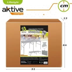 Mesa Plegable De Camping Aktive -Tienda de muebles de jardín f8a7668f2c1b3e4f0257366d306cfee3ea95abd8 f135efa607db43c0832e330742dbb8ef
