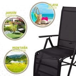 Tumbona Plegable Aluminio De Jardín Aktive -Tienda de muebles de jardín f9008b29a13a1deaeda6bc40cf7077ea95bba447 c2ac9fe9fc994d4cad14c31713c99a64