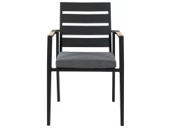 Conjunto De Comedor 4 Plazas De Metal Negro/gris/madera Clara OLMETTO/TAVIANO -Tienda de muebles de jardín fb4fda9c0d05a12b137610d9424e45bfdeb3c5c7 9078b64db2e945abbcf25c60310fc0c0