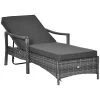 Outsunny Tumbona De Ratán De Jardín Chaise Longue Con Respaldo Ajustable En 4 Posiciones Cojines Acolchados Y Desenfundables Para Terraza Patio Exterior 192x62,5x58-95 Cm Gris 1 Outsunny Tumbona De Ratán De Jardín Chaise Longue Con Respaldo Ajustable En 4 Posiciones Cojines Acolchados Y Desenfundables Para Terraza Patio Exterior 192x62,5x58-95 Cm Gris -Tienda de muebles de jardín fbc49423c1f90a114df71cc665c682708960c14f 45c292011e13481eb1b64f1ccfce54cf