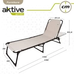 Tumbona Plegable Multiposición Crema Aktive -Tienda de muebles de jardín fc22105670bf8c64d962b7e39fae53cc93df64d7 5b363bc89ca7401bbed396b5340dd33f