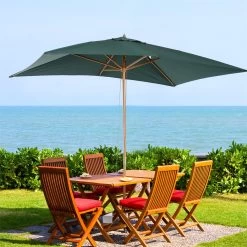 Outsunny Sombrilla Parasol 3x2m Y Altura 2,5m Jardín Terraza Poliéster 180 G/m² Y Madera Verde Oscuro -Tienda de muebles de jardín fc5124abc6066b2f41777faa7a06253fb3489285 d56604c4cebf4a448155bf465ea3ffa4