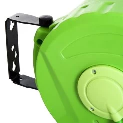Outsunny Carrete Para Manguera Soporte Mural Portamanguera 10m Roll-up Automático Con Pistola De Pulverización Base De Pared Conector De Manguera Para Jardín Terraza -Tienda de muebles de jardín fc6414297798c04c83d1f5abf00a97c857eb6350 66df1b904b9248079b7823cb3e9e1635