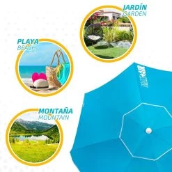 Sombrilla Playa 200 Cm Tubo Aluminio Aktive Beach -Tienda de muebles de jardín fcaea471e46f9033ac4011b76611a19fda1b6ac6 9bf00fe09f2a4bce86db67be834dfcad