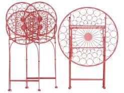 Conjunto De Balcón 2 Plazas De Metal Rojo SCARIO -Tienda de muebles de jardín fd67cbba8124f46e531a2d3a49fc861c93652616 65c6dbfb3bf24b988a43bf0e3abfc186